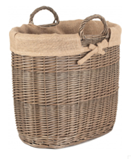 Oval Log Storage Basket