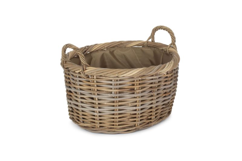 Oval Rattan Storage Basket