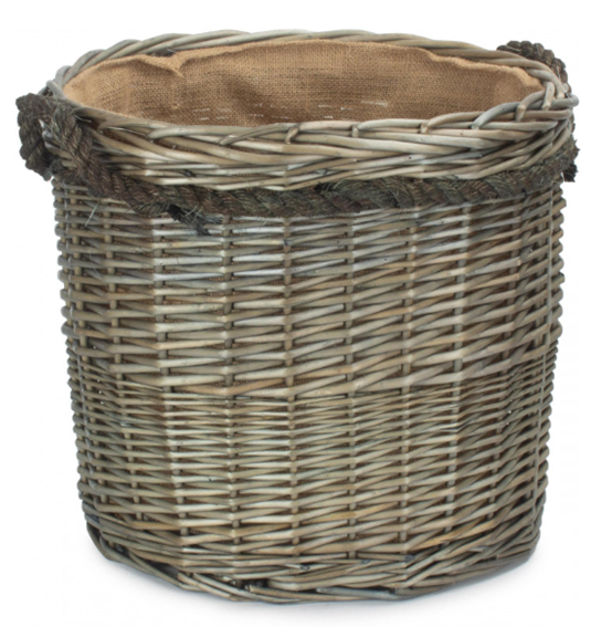 Antique Wash Round Basket